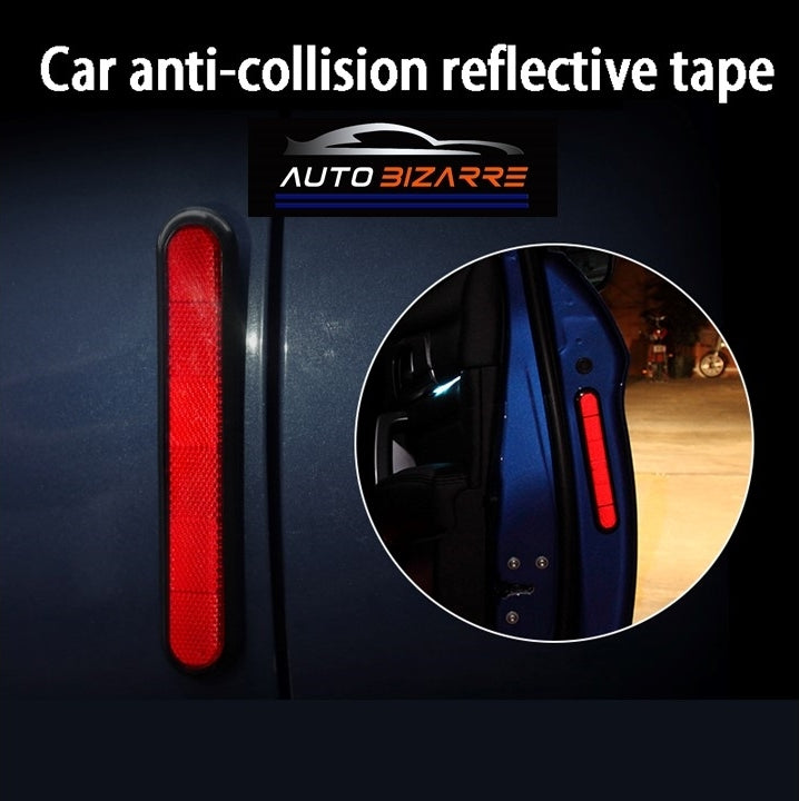 YANN 2Pcs Reflective Sticker Waterproof Car Safety Reflective Strips  Scratch-Resistant Warning Reflective Sticker Reflective Tape for Car Tail