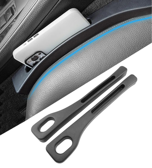 AutoBizarre 2 in 1 Car Gap Cushion Center Console Gap Filler Seat Pad Seat Side Cushion Organizer with Mobile Holder - Set of 2 pcs