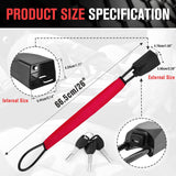 Autobizarre Anti-Theft Heavy Duty Car Security Adjustable Car Steering Wheel Lock with Seat Belt Lock Universal for All Cars