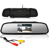 AutoBizarre 4.3 Inch TFT LCD Mirror Monitor Screen Display for Reverse Parking and Rear View