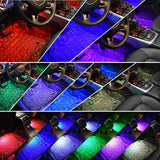 AutoBizarre Car Interior Ambient Star Lights, Multicolor with Music Control Star Atmosphere Light