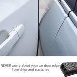 AutoBizarre Anti-Scratch Anti-Collision Heavy Duty Edge Guard Door Protection U Shape Edge Trim Rubber Seal Protector Rubber Clips Fit for All Cars - 5 Meters
