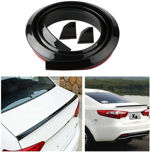 AutoBizarre Car Black Rear Spoiler Wing Lip Trunk Lip Dicky Skirt Universal for All Cars - 1.5 Meters x 35mm