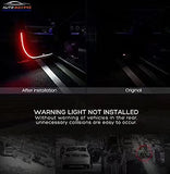 AutoBizarre Car Anti Collision Door Safety 144 LED Strobe Flashing Moving Matrix Strip Light Door Warning Light For All Cars (Set of 2 piece)