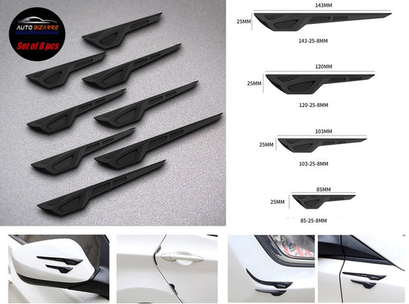 AutoBizarre Car Anti-Scratch Anti-Collision Bar Door Guards for Car Door Protection and Car Decoration ( Set of 8 pcs ) - Compatible with All Cars